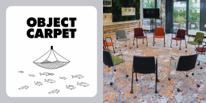 A carpet made out of fishing nets for THE EVERGREEN CONCEPT.